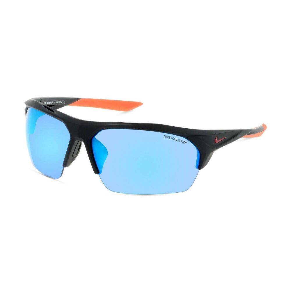 NWT Nike TERMINUS-M-EV1031-064 Matte Black Shield 76mm Sunglasses